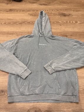 Supply & Demand NYC Gray Acid Wash Hoodie Women’s M Rainbow Logo Streetwear